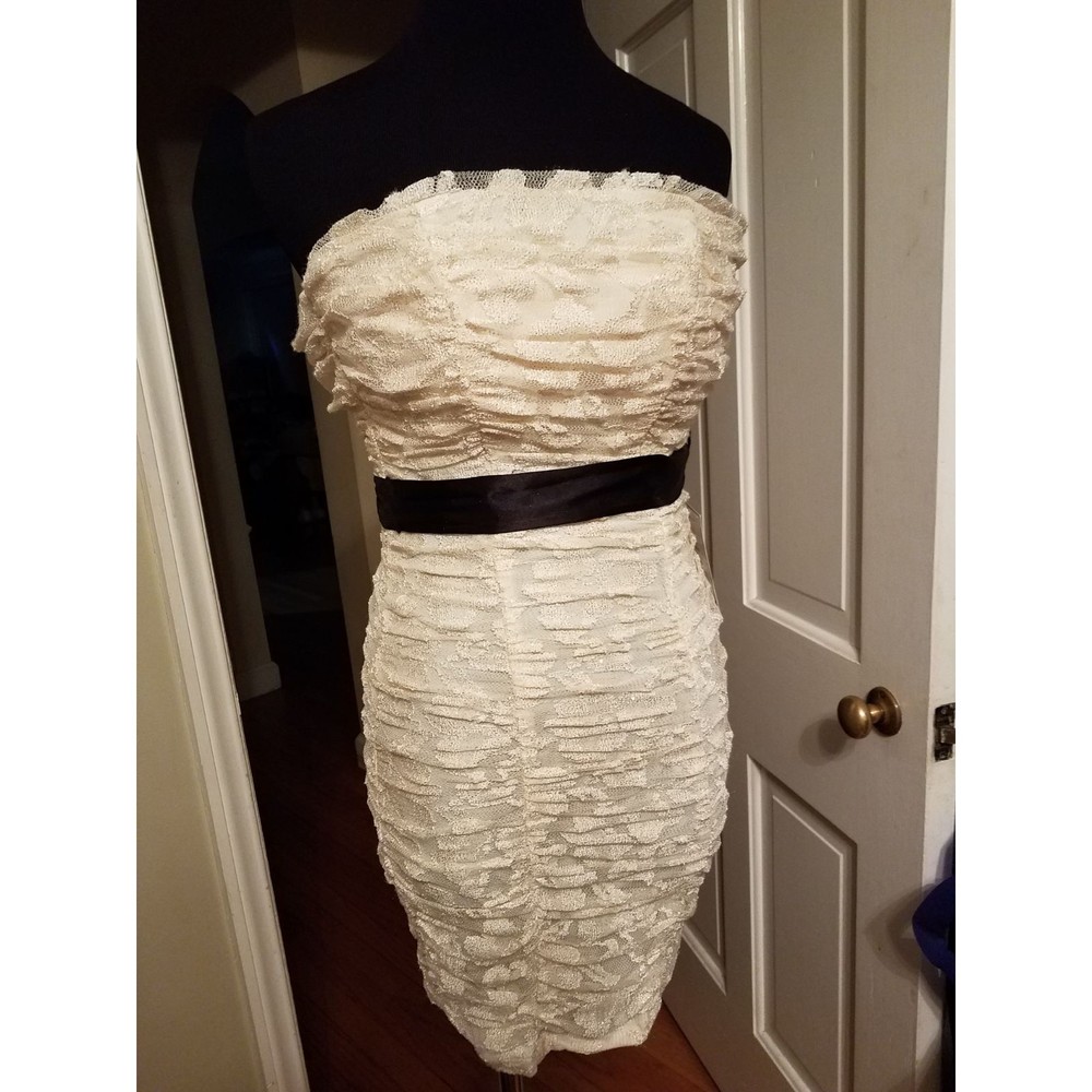 Sparkling Gold and Cream Dress by B. Darlin; Size 3/4, NWT